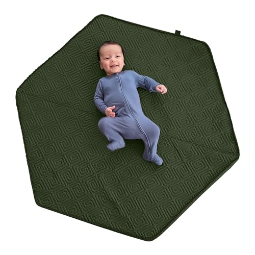 Boppy Foam Play Mat for Baby, Toddlers and Kids, Moss-Maze Green, Easy-Setup with Non-Skid Backing for Floor Play, Tummy Time & More