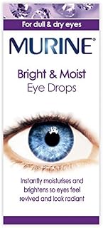 Murine Bright & Moist Eye Drops to Brighten and Whiten Eyes as well as Relieving the Feeling of Dry Eyes, 15 ml
