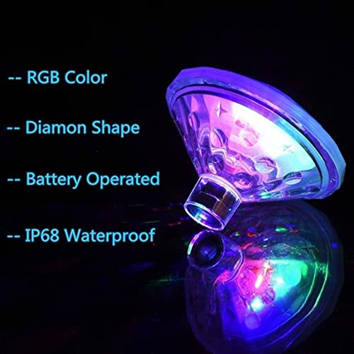 Luces LED flotantes para piscinas y bañeras con carga solar 6