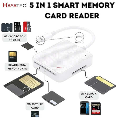 Lecteur de carte mémoire Type C multi-format SM M2 XD SD