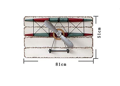 Estante de pared de avión retro para decorar salones industriales