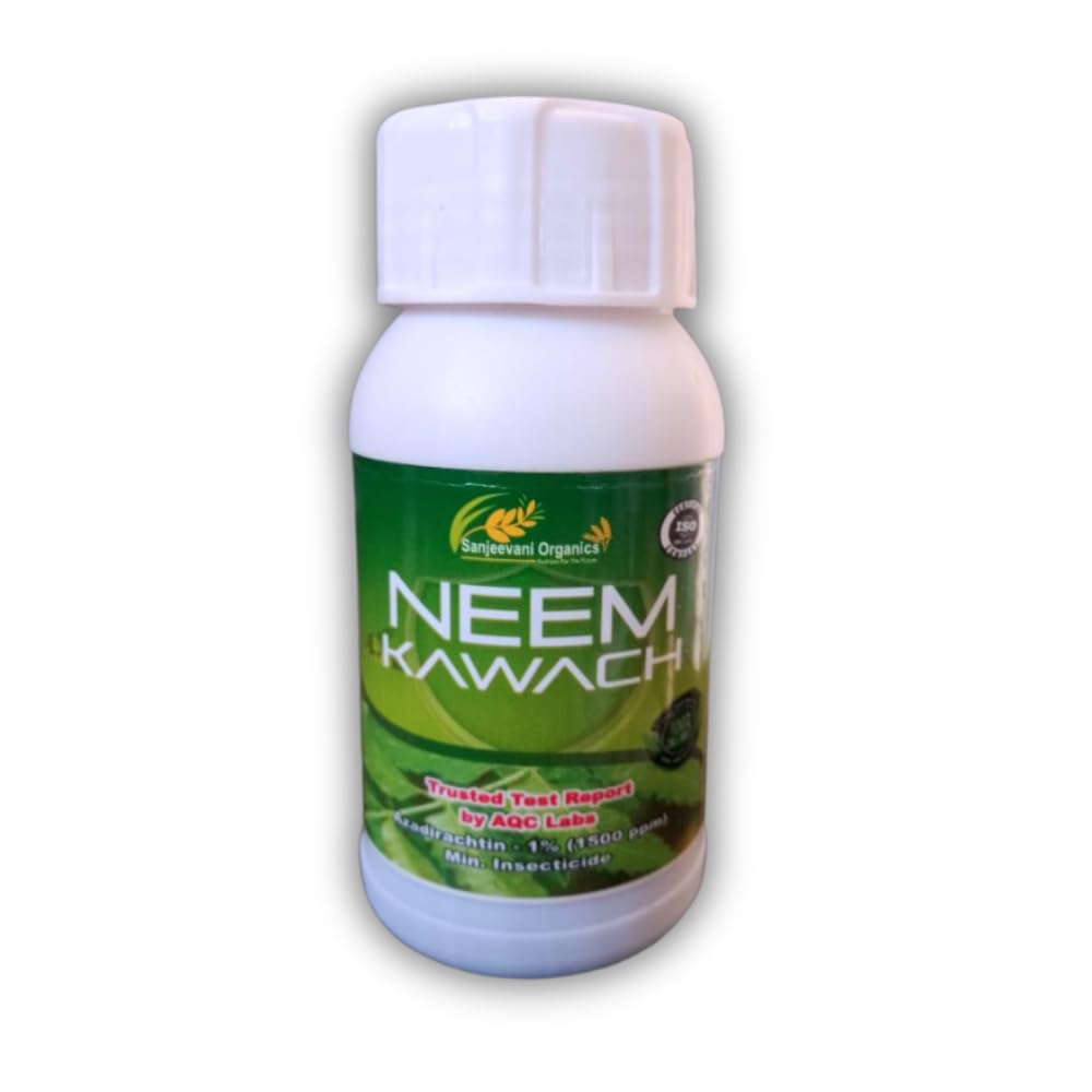Sanjeevani Organics Cold Pressed Water-soluble Neem Kawach for Spray on Plants and Garden (100 Ml concentrate) (100 Ml) (B0CVQJRBFH) Amazon Price History, Amazon Price Tracker