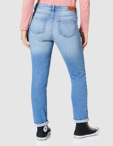 ONLY Onlsui Mid Slim Ank del DNM Pim Jeans, Mix
