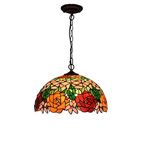Rose suspendue pendante lumière 16 pouces pour îlot cuisine victorien salle