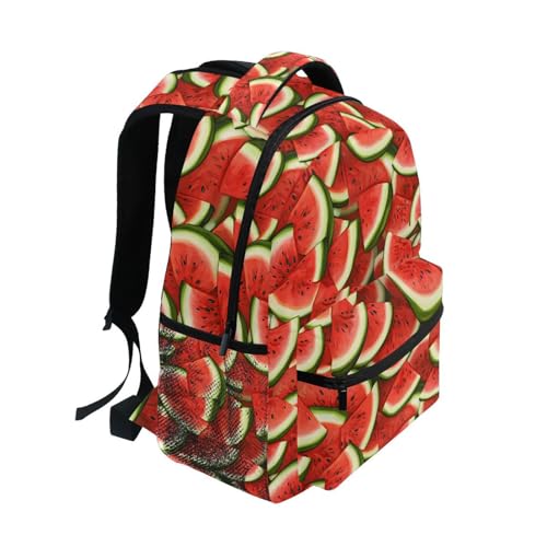 Cute Watermelon Red Fruit Backpack for School Boys Girls Adults Kids Bookbag Laptop Bag 18L2