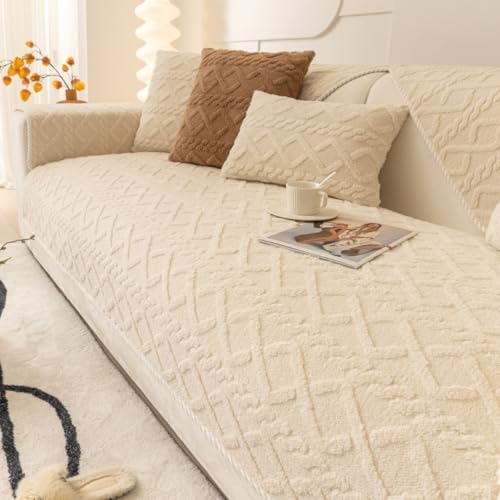 Protection en fourrure pour meubles housse de canapé douce 110cm