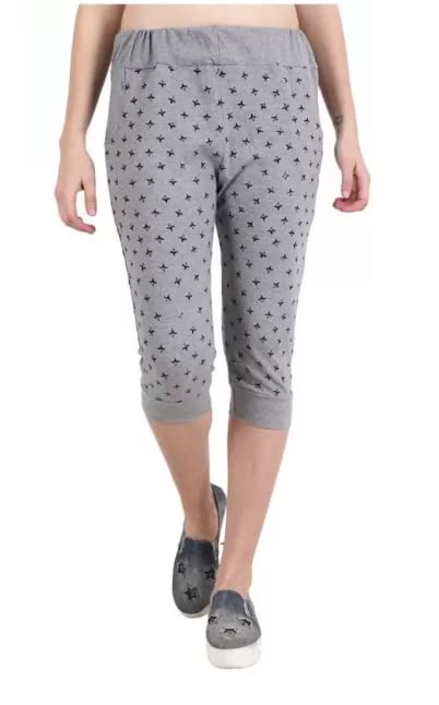 Elegant Fashion Women’s Printed Capri Leggings – Calf Length Cotton Lycra Slim Fit Pants Elegant Fashion Women’s Printed Capri Leggings – Calf Length Cotton Lycra Slim Fit Pants