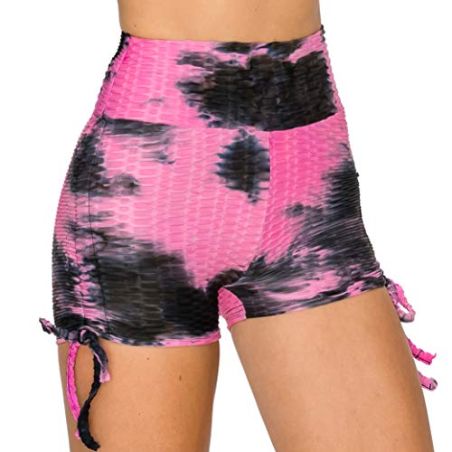 Image of ALWAYS Women's Honeycomb Compression Shorts - High Waist Slimming Butt Lift Textured Workout Shorts