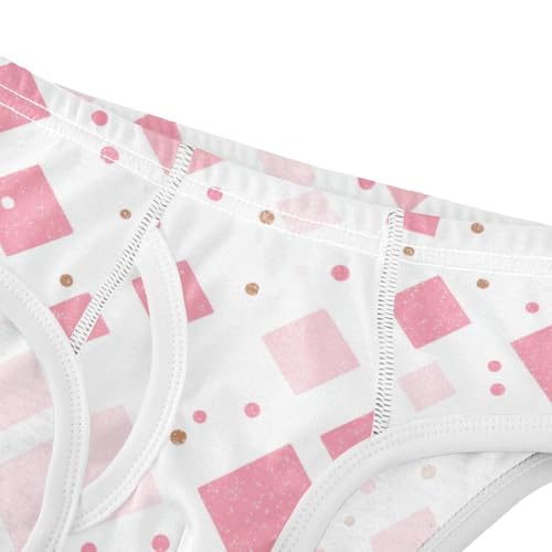 KLL Rose Gold Pink Glitter Little Boys Cotton Nighttime Underwear Cute Undies4