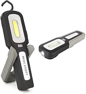 MXLEGNT Work Light Inspection Lamp: 20W Rechargeable Bright Magnetic Led Cob Work Torch Flashlight with 4500mah Battery - 800 Lumens - Perfect for Car Mechanic, Workshop