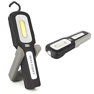 MXLEGNT Oplaadbaar Led-werklamp Inspectielampen: 20W Heldere Magnetische Cob Werkplaatslamp – 800 Lumen en 4500 mAh…