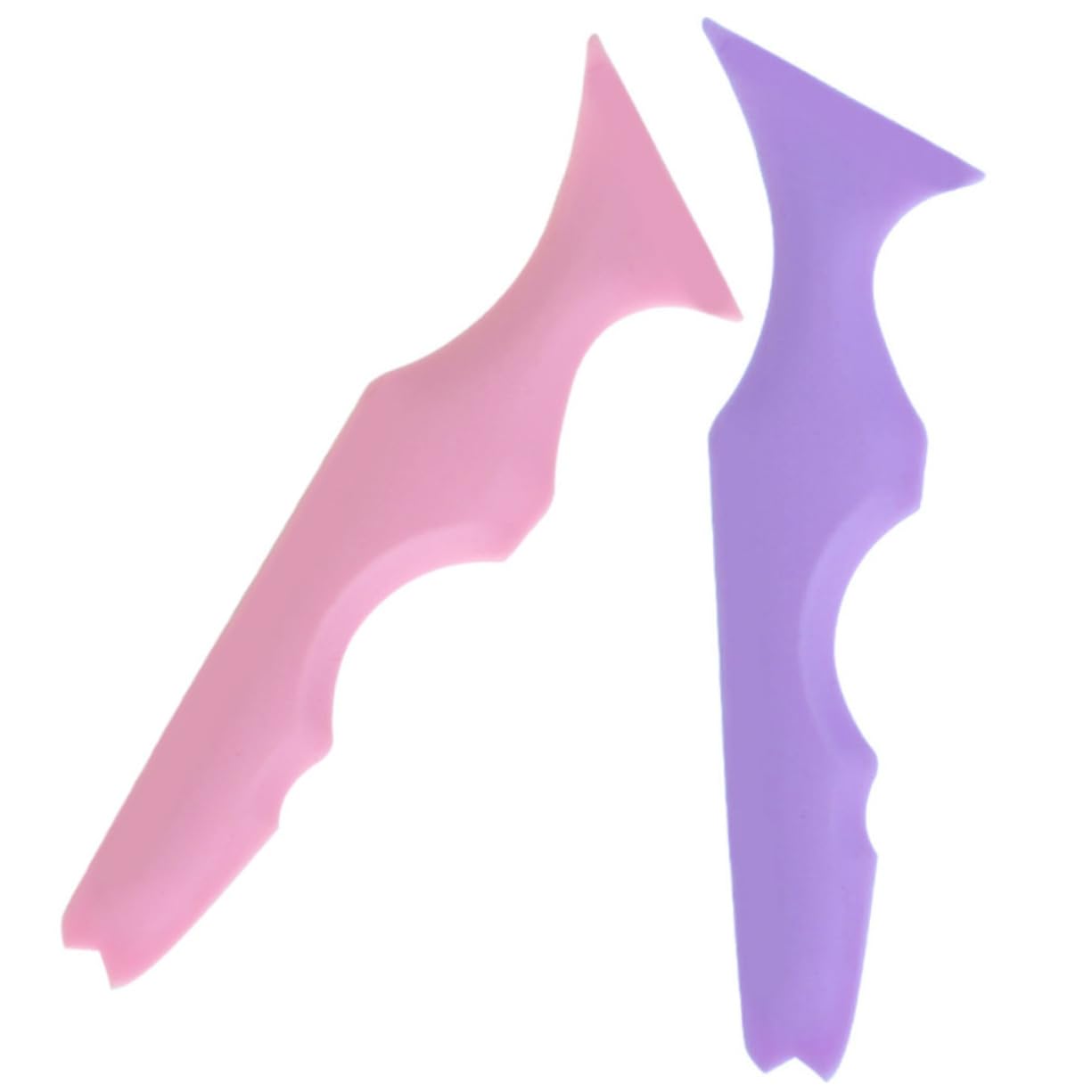 FRCOLOR 8pezzi Stencil Per Sopracciglia in Silicone Strumento Makeup Per Eyeliner e Mascara Accessori Per Facile Usare Per Principianti e Professionisti Colori Rosa