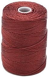 C-LON Bead Cord, Sienna - 0.5mm, 92 Yard Spool