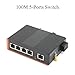 1PCS 5/8 Port Industrial Ethernet Switch 100/1000Mbps DIN Rail, and Play for Automation Monitoring Systems(100M 5 Ports Switch)