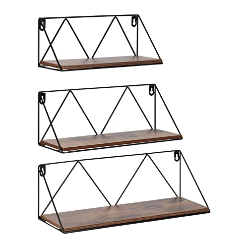 Amazon Brand – Pinzon Rustic Floating Shelves, Wall Storage Shelve for Bathroom Bedroom Kitchen Living Room Office, (Set of 3) Amazon Brand – Pinzon Rustic Floating Shelves, Wall Storage Shelve for Bathroom Bedroom Kitchen Living Room Office, (Set of 3)