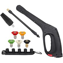 Bear Force Replacement Pressure Washer Spray Gun with Turbo Nozzle & 5 Spray Nozzle Tips, Compatible with Portland Husky Ford Pulsar ShopForce Taskforce Powerwasher