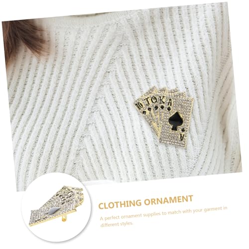 Broche de corsage unisex con diseño incrustado accesorio de moda elegante para solapa 2