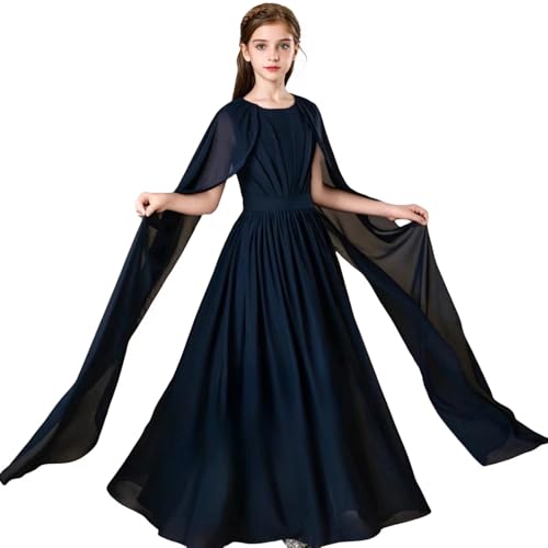 Chiffon Junior Bridesmaid Dresses for Girls Flutter Sleeves Pageant Formal Gown Party Wedding Flower Girl Dress4