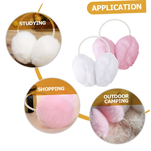 Orejeras de peluche protector auditivo invierno niña reutilizables 3
