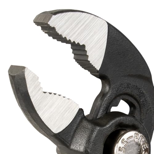 Image of Klein Tools D5053BKIT 3-Piece Adjustable Pliers, Quick-Adjust Klaw Pump Pliers Set, 7-Inch, 10-Inch, and 12-Inch, Compact Design with V-Jaw and Hardened Teeth for Maximum Torque