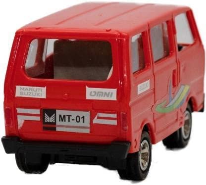 Pull Back Omni Van Deluxe Car With Opening Door Multicolour
