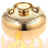 Rétention rapide de la chaleur : la construction en laiton dense et le profil compact de 4,3 pouces chauffent rapidement et maintiennent la température pour une chaleur concentrée ;.idéal comme chauffe-mains ou bouteille d'eau chaude pour apaiser les mains froides, favoriser un massage doux et une chaleur réconfortante lorsque vous en avez le plus besoin..Bouillotte