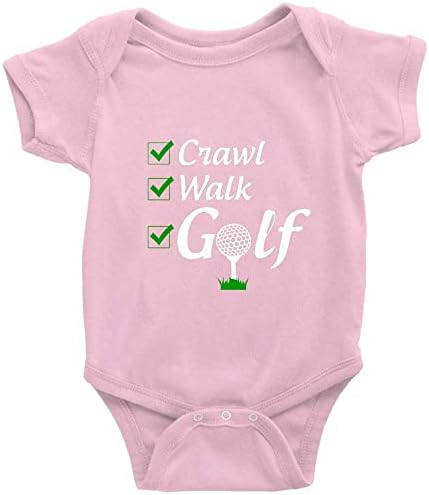 Crawl Walk Golf Novelty Infant Rompers Short Sleeve Baby Bodysuit image 5