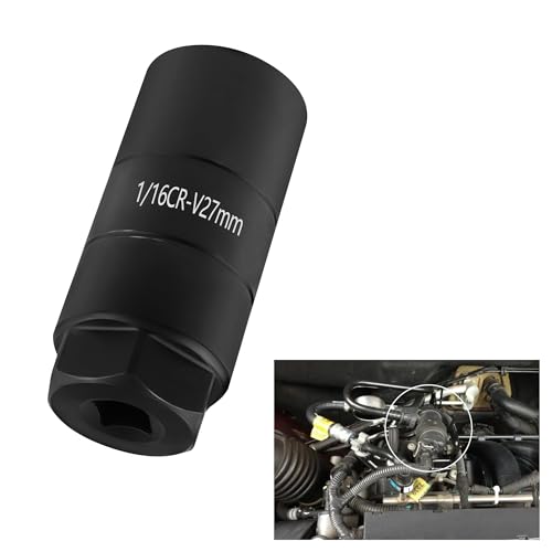 KIFIDAN Oil Pressure Sensor Socket 1 1/16 Socket 2 5/8 Long Oil Pressure Switch Socket Fits 3/8-Inch Drive or 1 1/8 Hex Wrench Quick Removal/Installation Oil Sending Unit Socket (Black)