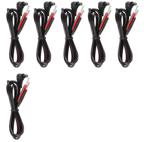 6 Pcs TENS EMS Cables Reemplazo Electrodos TENS Cables de Electrodos Flexibles Alta Durabilidad Rendimiento Estable Cable De Repuesto Universal Para Estimuladores Eléctricos Y Musculares