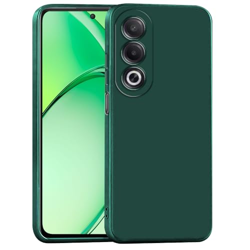 Image of Back Cover for Oppo A3 Pro 5G / K12x 5G | Full Camera Protection | Premium Liquid Silicon Case | Flexible Bumper Case for Oppo A3 Pro 5G / K12x 5G (Green)