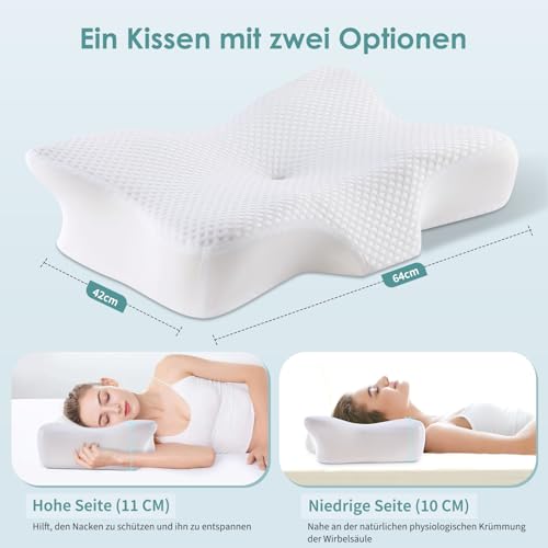 Ergonomisches Kopfkissen aus Memory Foam