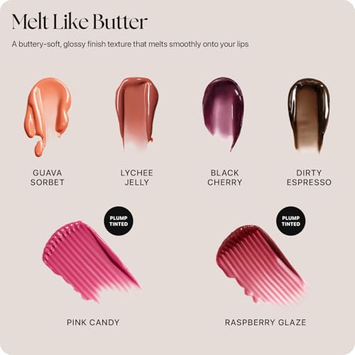 Image of Nature Republic Honey Melting Lip Butter Balm - Hydrating Tinted Balm with Peptides, for Sheer & Glossy, Smooth & Soft Lips (LYCHEE JELLY)