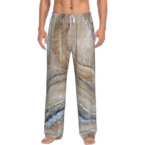 Pantalon de pyjama imprimé homme Onyx Stone contre le froid pour un confort thermique