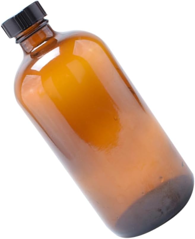 4pcs Brown Glass Bottles Wide Mouth Sealing Honey Pot Juice Containers Lids