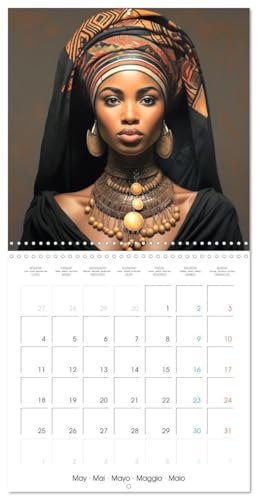 Femmes sublimes d’Afrique (Calendrier mural carré 2026 30 x 60 cm (ouvert)) Calendrier double avec une page pour vos prises de notes: Plongez dans un ... femmes africaines. (CALVENDO Personnes)