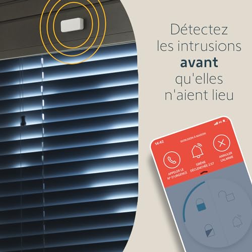 Somfy 2401488 - Pack de 5 IntelliTAG - Détecteurs Auto-protégés de Vibration pour intérieur ou extérieur - Détection Avant l'ouverture - Compatibles One (+) & Home Alarm (Advanced et Essential) – vue 3