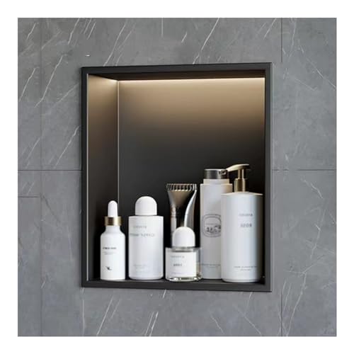 Generisch Edelstahl Wandnische mit LED-Licht, Eingebaute Duschnische, Badezimmer und Küche, Keine Fliesen erforderlich