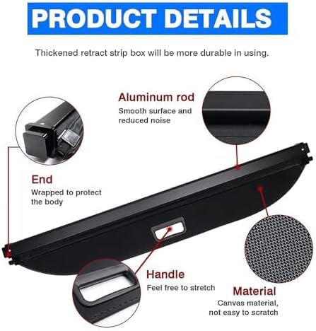 Car Retractable Rear Trunk Parcel Shelf for VW Golf 8 Mk8 2022-2024,Shield Shade Curtain Partition Board Privacy Security Accessories