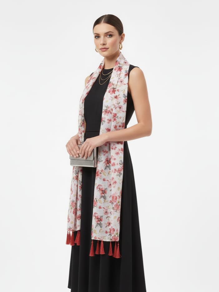 Image of Multicolor Scarf Lightweight & Comfortable for All Seasons (180x55cm)