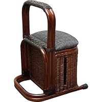 ラタン 籐 2個セット 立ち上がりステッキ つかまり立ちステッキ 不二貿易 手すり つかまり 収納 ステッキ ラタン 立ち上がり