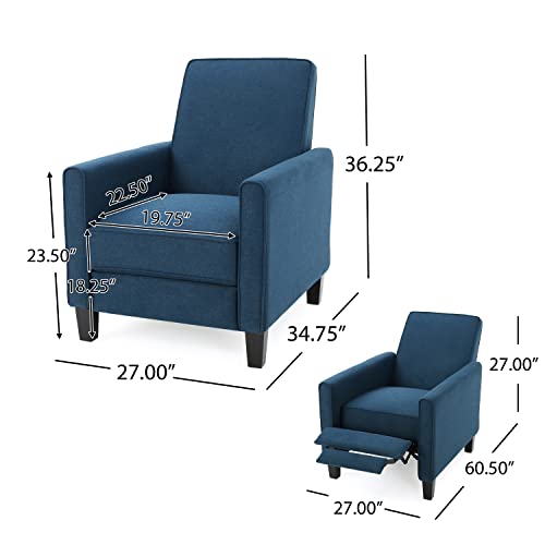 Sillón Club Reclinable Azul Marino miniatura 3