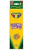 22 Pack CRAYOLA LLC FORMERLY BINNEY & SMITH COLORED PENCILS-8 CT ASSORTED