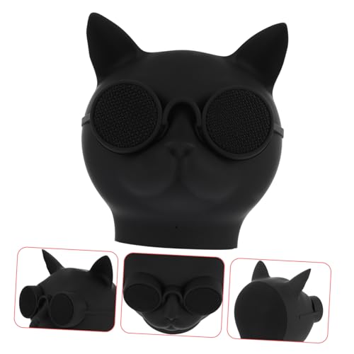 Mini haut-parleur sans fil chat portable, enceinte PC et mobile noir