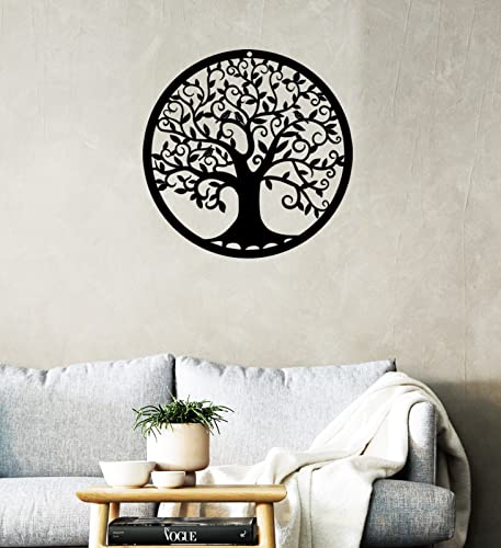 RESACO-Tree-of-Life-Wall-Art-Metal-Tree-Life-Wall-Decor-Family-Tree-Wall-Plaque-11-Inches-Tree-of-Life-Wall-Hanging-for-Bathroom-Kitchen-Living-Room-Bedroom-Indoor-OutdoorBlack RESACO Tree of Life Wall Art Metal Tree Life Wall Decor Family Tree Wall Plaque 11 Inches Tree of Life Wall Hanging for Bathroom Kitchen Living Room Bedroom Indoor OutdoorBlack