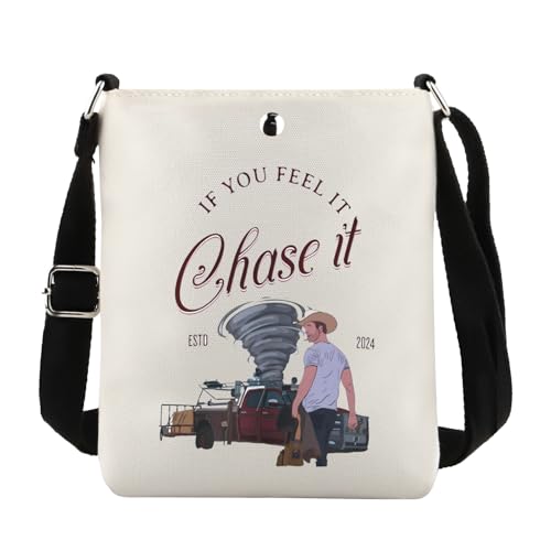 TIIMG If You Feel It Chase It Gift Movie lover Gift Chaser Movie Disaster Film Lover Gift Wind Chaser Crossbody Bag