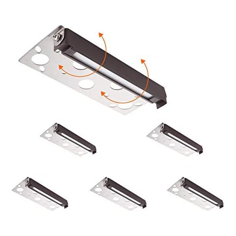 CLOUDY BAY [6 Pack] 7 Inch 12V-15 VAC/DC Low Voltage Hardscape Lighting Paver Light,Retaining Wall Lights Outdoor,IP65 Waterproof, 5W 2700K Soft White,Frost Lens Deck Step Light Cover