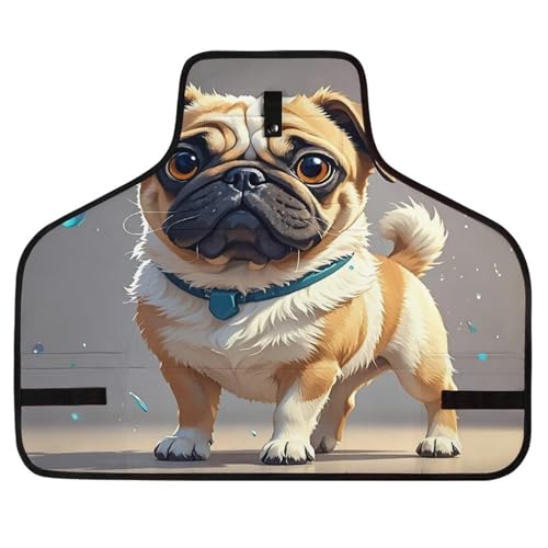 Delantal de trabajo plegable unisex con múltiples bolsillos miniatura 1