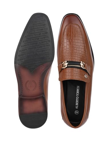 Image of ALBERTO TORRESI Calabria Horsebit Loafer for Men Branded TPR Sole with Sneaker Footbed