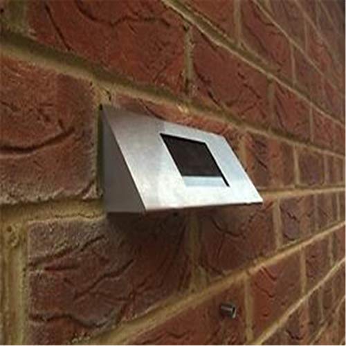 PLAQUE DE SIGNES DE MAISON MODERNE NUMÉRO DE PORTE RUE VERRE ALUMINIUM EFFET SOLAIRE LED (Lumière solaire) Cover