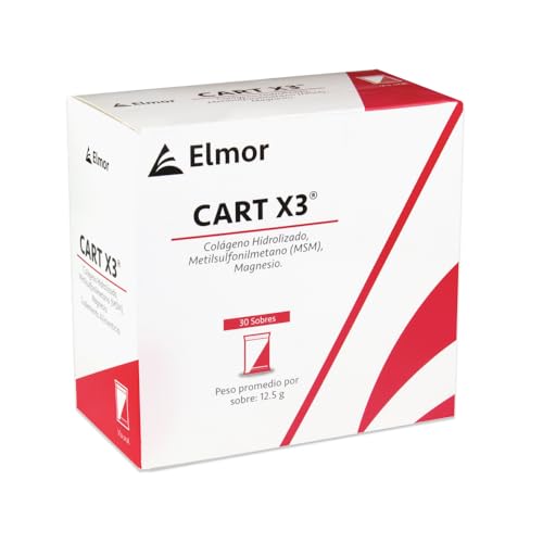Colágeno, CART X3 Sobres con 3 Componentes: Proteína de Colágeno Hidrolizado 10 g, MSM y Magnesio